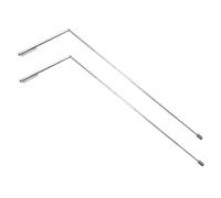 Toyvian 2pièces Baguettes De Sourcier Ajustables Acier Inoxydable pour Détection Eau Souterraine Chasse Aux Fantômes Et Recherche De Trésors
