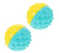 Toyvian 2pièces Balle Interactive pour Chien et Jouet de Dentition Lot de Balles Légères pour Extérieur Amusez et Nettoyez Les Dents de Votre Chiot