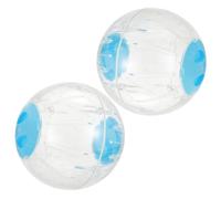 Toyvian 2Pièces Ballon Exercice Transparent pour Hamster pour Petits Animaux Favorise Activité Physique Conçu PC Durable Observation Facile