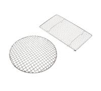Toyvian 2Pièces Barbecue Inoxydable Rectangulaires pour Cuisine Extérieure Accessoires De Camping BBQ pour Cuisson De Viande