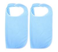 Toyvian 2pièces Bavoirs Imperméables et Réutilisables pour Adultes et Personnes Âgées Lot pour Protection Vestimentaire et Facilitation des Repas