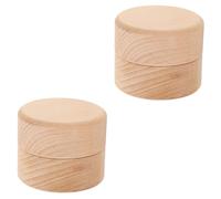 Toyvian 2pièces Boîte à Dents Bois Mignonne Coffret De Conservation Pour Dents De Lait Et Cheveux Fœtaux Pour Souvenirs Enfance Et De Baptême