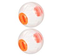 Toyvian 2pièces Boule Exercice Transparente pour Hamster De Jouet Interactif pour Petits Animaux Balle Ventilée pour Gerbilles Et Hamsters