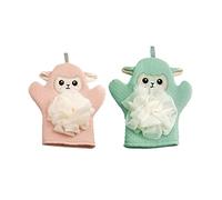 Toyvian 2pièces Boules de Bain pour Garçon Fille Manchons de Bain à Motifs de Dessins Animés Jolis Manchons de Douche pour Garçon Fille Double Usage