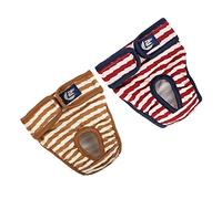 Toyvian 2pièces Culotte Menstruelle pour Chien Femelle Couches Physiologiques Lavables Et Réglables pour Chiot