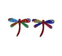 Toyvian 2pièces Décoration Murale Libellule Métal Pendentif Art Mural De Tenture Murale Pour Intérieur