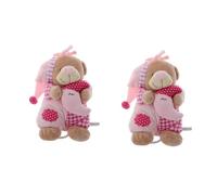 Toyvian 2pièces Doudou Musical Jouet Apaisant Ours Pour Sommeil Réconfortant Pour Nourrissons Et Voyage