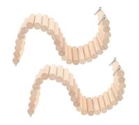 Toyvian 2pièces Échelle Bois pour Hamsters De Pont Jouet Exercice pour Animaux De Compagnie pour Hamsters Cochons Et Gerbilles Utilisation Intérieure Et Extérieure Facile à