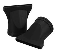 Toyvian 2pièces Embout de Sèche-cheveux Réutilisable Noir Lot de Diffuseur Accessoire pour Coiffure avec Tuyau Air Chaud Disperseur