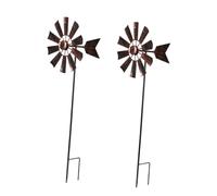 Toyvian 2pièces Éolienne Décorative Extérieur Éoliennes De Jardin Décoration De Pelouse Cour Et Balcon Design Rotatif Léger