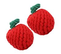 Toyvian 2pièces Jouet Chiot Tressé Coton Jouet Chien à Mâcher Jeu pour Chiens Activité Et Nettoyage Dents Et Sûr pour Animaux