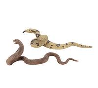 Toyvian 2pièces Jouets Serpents Simulation Jouets Tricky pour Farces Et Décorations Halloween Accessoires Ludiques pour Animaux