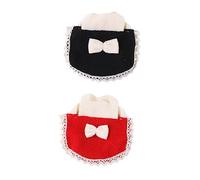 Toyvian 2pièces Lot de Gilets pour Hamster Et Écureuil Vêtements avec Nœud Accessoires pour Animaux De Compagnie