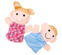 Toyvian 2pièces Marionnettes à Main Famille De Marionnettes pour Adultes Idéales pour Jeu De Rôle Et Apprentissage Améliorez La Communication Liens Familiaux