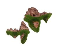 Toyvian 2pièces Ornements de Roche Artificielle Flottants pour Aquarium Décor de Montagne avec Texture pour Eau Douce ou Eau de Mer Suspension Décorative