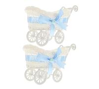 Toyvian 2pièces Panier Décoratif Rotin Imitation De Paniers Pour Bonbons Et Fleurs Accessoire De Décoration Pour Fête De Naissance Et Mariage Pour Dresser Une Table Accessoire Photo