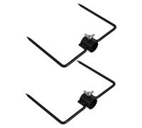 Toyvian 2pièces Piquet De Sol Fer pour Mât De Drapeau Stabilisateur Multifonctionnel pour Parasols Parapluies Et Lampes De Jardin Lot