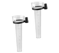 Toyvian 2pièces Pluviomètre Extérieur Simple Plastique Transparent pour Jardin Outil De Mesure des Précipitations Et Collecte Eau De Pluie pour Usage Extérieur