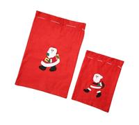 Toyvian 2pièces Pochette de Rangement Décorative de Noël Pochette Cadeau pour Friandises Surprises Cadeaux Style Aléatoire