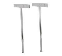 Toyvian 2pièces Porte-Panneaux De Processus Portables Support De Panneau Affichage Réglable Poteau Acier Inoxydable pour Événements Et Recrutement