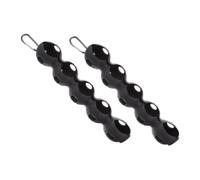 Toyvian 2pièces Set De Étuis Silicone pour Balles De Golf Protection Antirayures Porte-Ballons Portable Accessoires Indispensables pour Chariot De Golf Noir