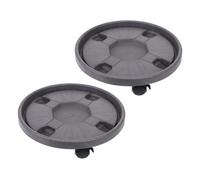 Toyvian 2pièces Soucoupe à roulettes pour Plantes Chariot Porte-Fleurs Mobile avec Bac Récupérateur Support à Pots De Fleurs pour Salon Balcon Ou Bureau