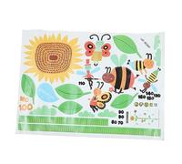 Toyvian 2pièces Sticker Mur Height Sunflower Pvc Amovible Décoration Murale Pour Chambre Et Salon