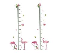 Toyvian 2pièces Stickers Muraux De Mesure De Hauteur Pour Garçon Fille Décalque Autocollant Animaux Cartoon Pour Décoration De Chambre Garçon Fille Amusant Et Pratique