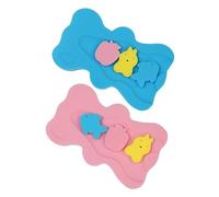 Toyvian 2pièces Tapis De Bain Antidérapant Pour Lot De Éponges Douces Et Matelas De Bain Né Confort Optimal Et Sécurité