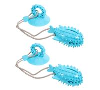 Toyvian 2pièces Toys pour Chiens avec Ventouse Jouets Anti-boulimie pour Chiens De Moyenne Jouet De Mâchage Et pour Chiots pour Éveiller Intérêt Et Combattre Ennui
