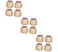 Toyvian 3 Ensembles Accessoires De Fenêtre en Résine Décor De Plein Air Miniatures Ornements Chambre À Coucher Fée Fenêtre Miniature Mini Figurines en Résine Brun 4 Pièces * 3