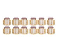 Toyvian 3 Ensembles Accessoires De Fenêtre en Résine Fée Mini Décorations De Jardin Décoration De Jardin Miniatures Fenêtre Miniature Mini Décoration en Résine Brun 4 Pièces * 3