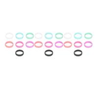 Toyvian 3 Ensembles Anneaux Silicone Pour Femmes Anneaux Flexibles Décoratifs Pour Mariage Lot De Couleurs 7 Pièces * 3