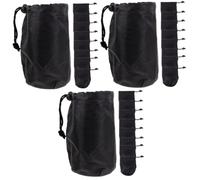 Toyvian 3 Ensembles Couverture De Pot Mason Le Maçon Pot De Maçon Bricolage Couvercles De Bocaux Hydroponiques Occultants Manchons Occultants pour Bocaux Mason Polyester Noir 12 Pièces * 3