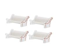 Toyvian 3 Ensembles Décorations De Jardin Résine Chaises Miniatures pour Psychologique De Accessoires pour Miniature 4 Pièces * 3