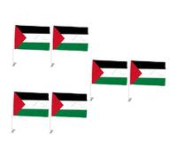Toyvian 3 Ensembles Drapeaux Palestiniens Pour Décorations De Fenêtre De Ornements Résistants À Décoloration Pour Événements Nationaux Parades 2 Pièces * 3
