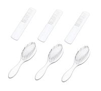 Toyvian 3 Ensembles Ensemble Peigne Et Brosse Clou Brosse à Dents Pour Bébé Peigne Pour Tout-petit Pinces à Cheveux Bébé Brosse à Cheveux Et Peigne Pour Nouveau-nés Bébés Plastique Blanche