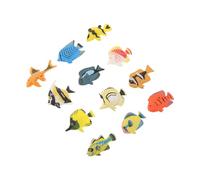 Toyvian 3 Ensembles Miniature Tropical Fish Figurines for Safe Plastic Ocean Animal Toys with Smooth Edges Portable Educational Playset Featuring Diverse Species