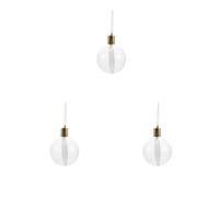 Toyvian 3 Ensembles Pendentif de Noël LED à Sublimation, Décor Blanc DIY