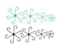 Toyvian 3 Ensembles Support De Tige De Plante Clips De Fixation pour Fleurs Et Plantes Grimpantes Ajustables Et Stables Pratique pour Intérieur Et Extérieur Lot de Verts Noirs 8 Pièces * 3