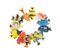 Toyvian 3 Ensembles Tropical Fish Figurines Miniature Plastic Ocean Animal Toys for Realistic Simulation Fish Ornaments for Aquarium Decoration and Educational Play