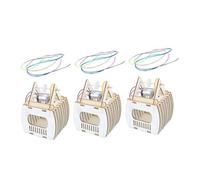 Toyvian 3 Ensembles Wooden Sightseeing Cable Car Puzzle for Hands Assembly Toy Enhancing Creativity and Motor Skills