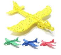 Toyvian 3 pièces Avion à Lancer à Main Epp Mousse Planeur Modèle Léger et Flexible pour Garçon Fille Apprentissage du Vol et Jeu Extérieur Couleurs Aléatoires Couleur Couleur Aléatoire