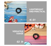 Toyvian 3 Pièces Bande de Protection Planche de Surf Remplacement du Paddle Remplacement des Bords Paddle Palette Bande de Protection de pagaie Soup PVC Noir