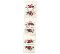Toyvian 3 Pièces Bannière décorative extérieure vertical fleur rose décoration drapeau de jardin de ferme drapeaux de jardin décor de drapeau de jardin Polyester