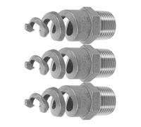 Toyvian 3 Pièces Buse de Pulvérisation en Acier Inoxydable 316, Buse à Cône Spiralé 1/2 Pouce Filetée, Argenté, pour Jardin et Gaz, Arrosage D'urgence et Extinction D'incendie