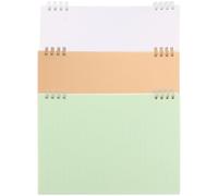 Toyvian 3 Pièces Cahier à Spirale Prise de Notes Quotidienne Couverture Plastique Solide, Papier Croquis Créatifs