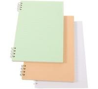 Toyvian 3 Pièces Carnet de Notes à Spirale Simple et Solide en Papier et Plastique, pour Prises de Notes Créatives et Croquis, Format Petit pour Usage Scolaire ou Familial
