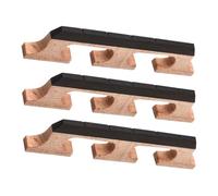 Toyvian 3 Pièces Chevalet Banjo Bois Pont Cordes Compatible Banjo Guitare Ukulélé Accessoire Instrument Folk pour Remplacement Facile et Amélioration Sonore