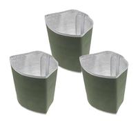 Toyvian 3 Pièces Couverture Chaude en Polaire pour Plantes Isolation Thermique en Feuille D'aluminium, Protection des Pots de Fleurs D'extérieur pour Jardinage en Toutes Saisons